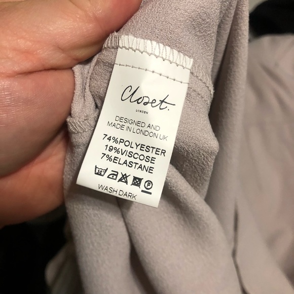 Closet Split Front Wiggle Dress Nude Pink Size - Picture 7 of 8